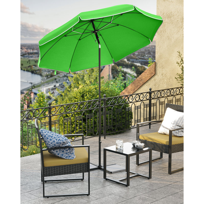 Dow 160cm Beach Parasol, Green