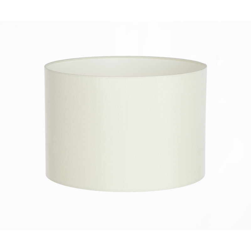 Polyester Drum Lamp Shade ( Screw On ), Ivory, 28cm H x 45cm W x 45cm D