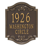 Signature Series 3-Line Wall Address Plaque