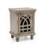 Table de chevet en bois gris antique - Design classique pour chambre à coucher, salon | Table d'appoint compacte avec rangement