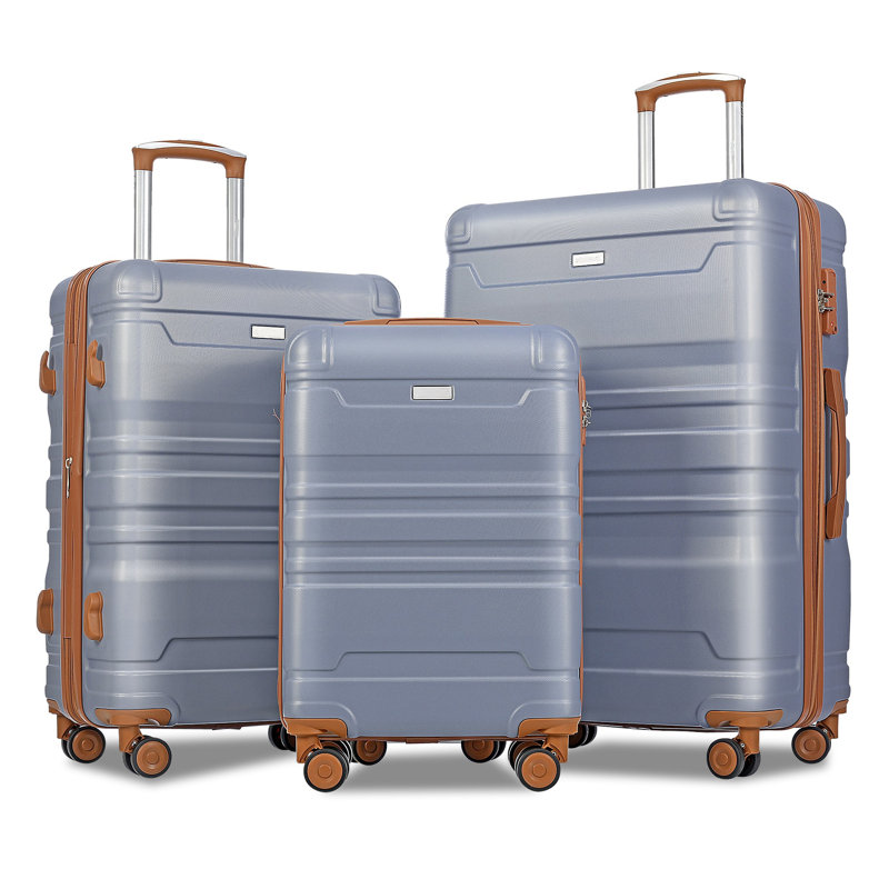 Ensembles de valises Nouveau modèle extensible ABS Hardshell 3 pièces Dégagement de valise rigide Ensembles de valises légères et durables Valise à roulettes avec verrou TSA 20 po 24 po 28 po