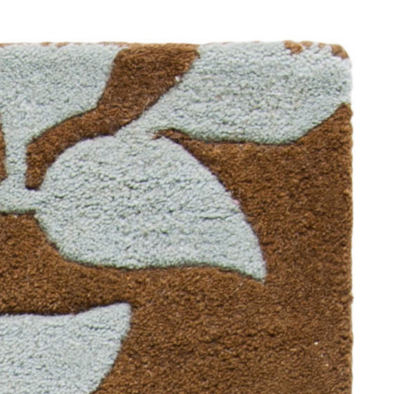 Soho Hand Tufted Wool And Viscose Floral Rug, Rectangle 3'6" x 5'6"