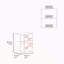 Armoire murale H 23,6 po avec 1 porte et 2 tablettes-700813569