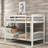 Bunk Bed With Ladder,White ( OLD SKU: LP000066AAK)