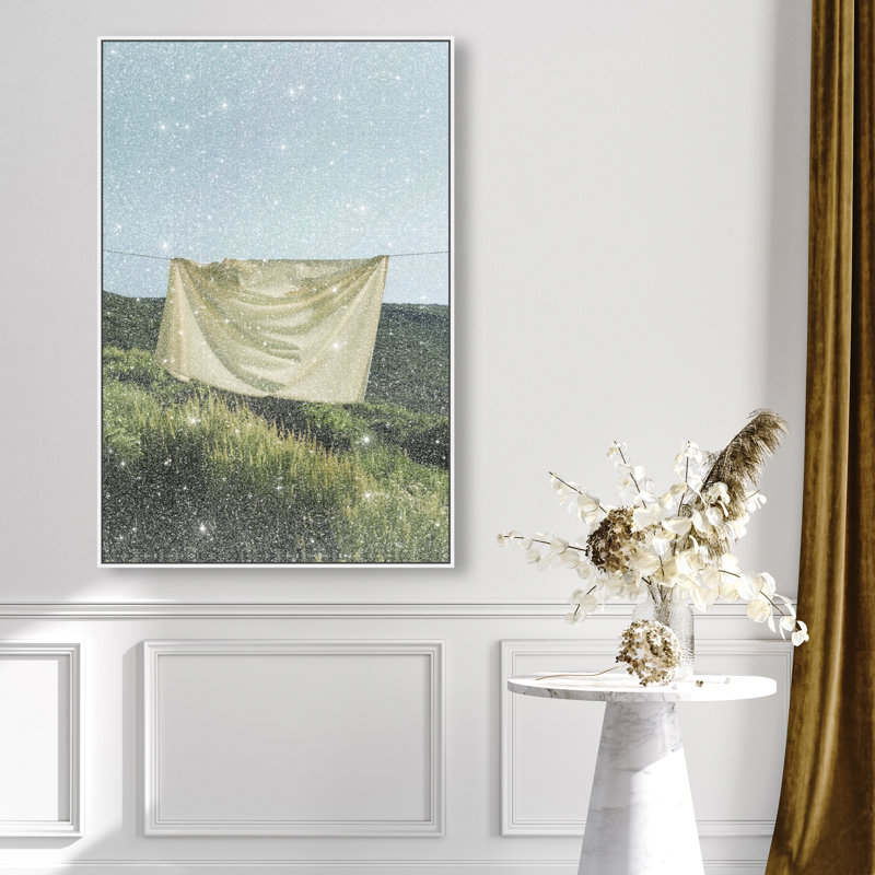 Floating Cotton I Print by Oliver Gal, 37"H x 25"W, White Floater Frame