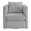 Fauteuil d'appoint pivotant à fonction tonneau - Tissu de performance rembourré
