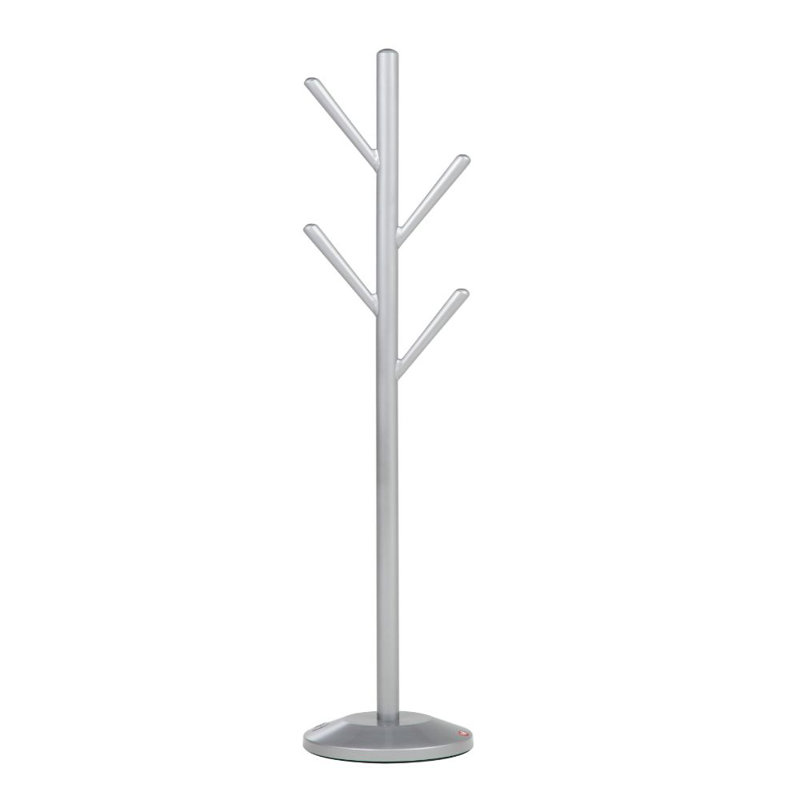 Blizon Freestanding 4 - Hook Coat Rack, Silver