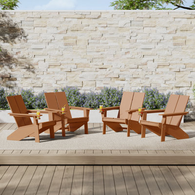 Modern Poly Adirondack Chair (Set Of 4)