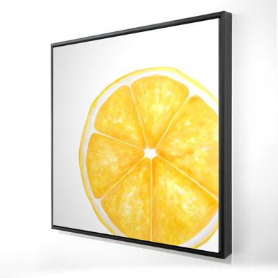 Lemon Slice Print On Canvas