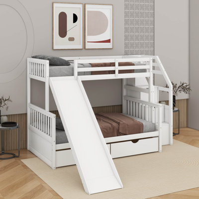 Twin Over Full Bunk Bed With Drawers