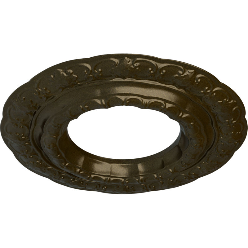 Médaillon de plafond Endurathane Dublin, P 15 3/8 po x P 3 5/8 po x P 1 po (convient aux auvents jusqu'à 8 1/4 po), finition bronze peinte à la main