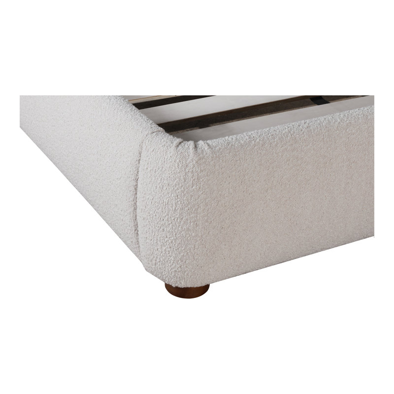 Shonda Upholstered Low Profile Platform Bed, Oatmeal, King