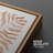 Orange Tropical Palm Leaves Plant Abstract Botanical Pictures Framed 3 Pieces Canvas Print Wall Art-91875270-91875271