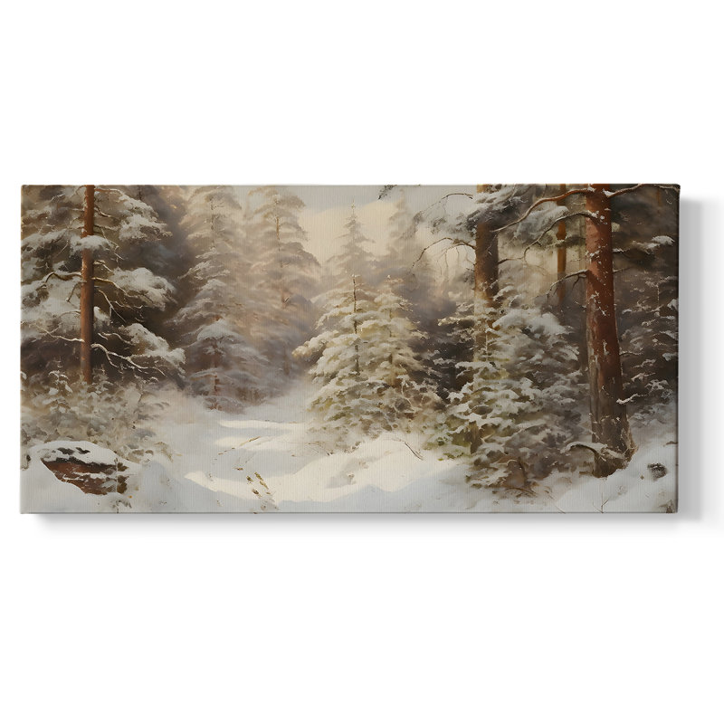 Série paysage - CMLxxviii - Toile tendue avec châssis - Prêt à être accroché, H 16 po x l 32 po