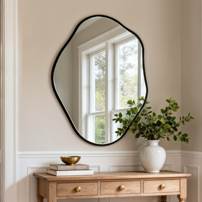 Aluminum Frame Asymmetrical Wall Mirrors, 52.5x70cm
