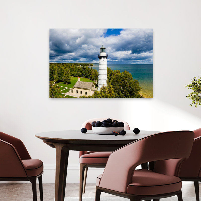 Cana Island Lighthouse Cana Island County Park Door County Wisconsin USA 1 Piece Wrapped Canvas Wall Art