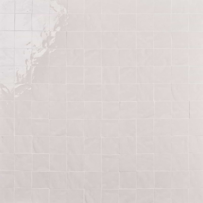 Virello 4x4 Glossy Ceramic Wall Tile, Cloud White