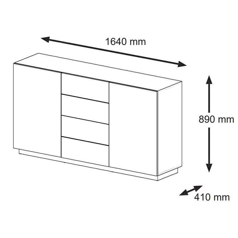 Estevan 164cm Sideboard