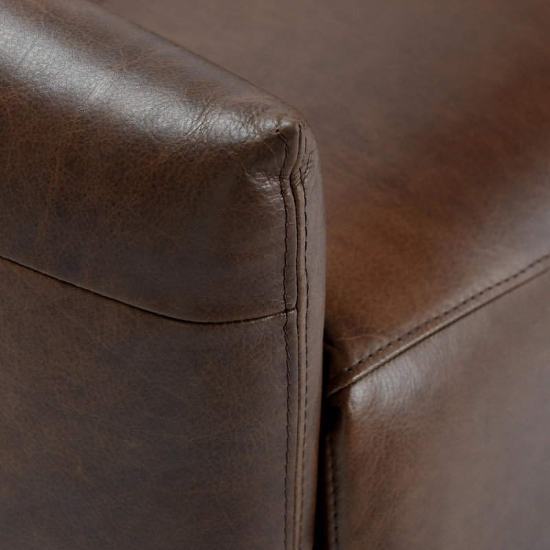 Thaya Leather Power Recliner Chair, Antique Brown Genuine Leather