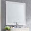Revitalisez votre salle de bain avec ce magnifique miroir carré blanc mat de 32 pouces!