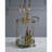 Zekera Champagne Finish Serving Cart