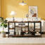 Table d'appoint attrayante, canapé rustique, console