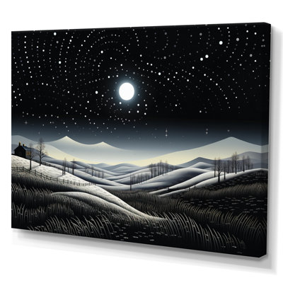 «Winter Farm», reproduction monochrome V
