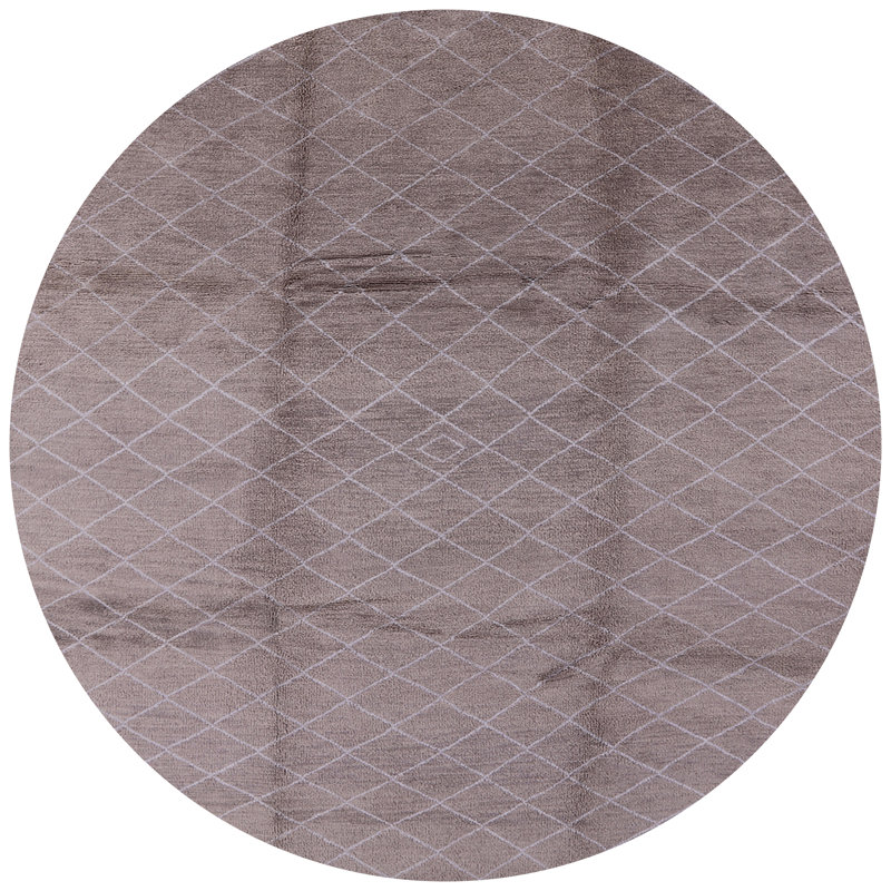Tapis gris Bordeaux Bordeaux, Rond 3 pi