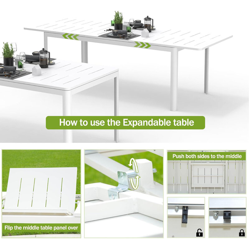 Versatile Expandable Outdoor Metal Table For Various Occasions And Spaces