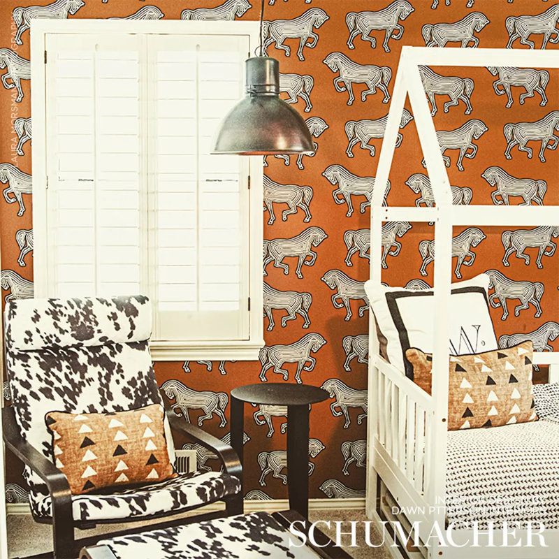 Faubourg Wallpaper, Brown
