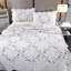 Ensemble de courtepointe 3 pièces en coton brodé floral mauve - Ensemble de literie avec couvre-lit rétro léger et réversible avec taies décoratives pour toutes les saisons