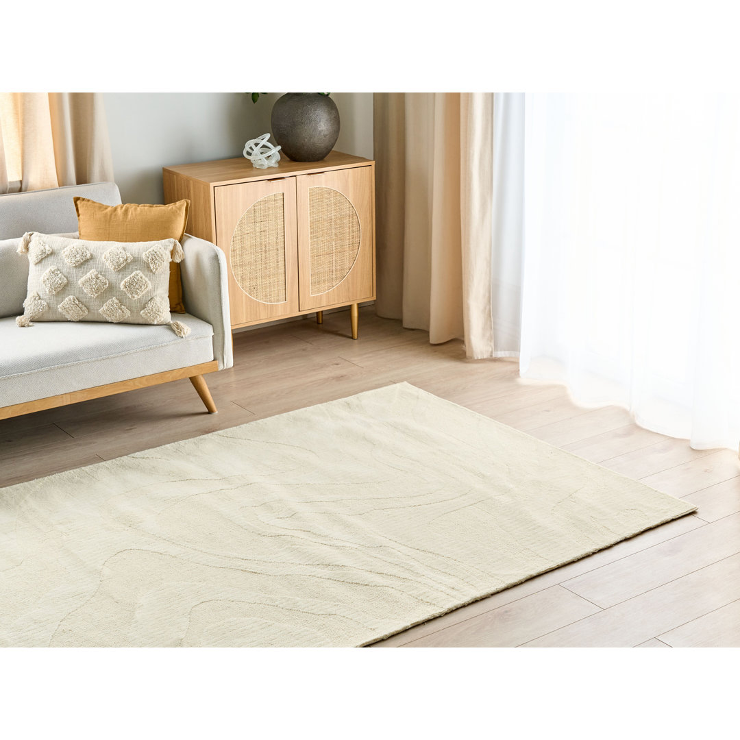 Teppich Bruyere aus Wolle in Beige