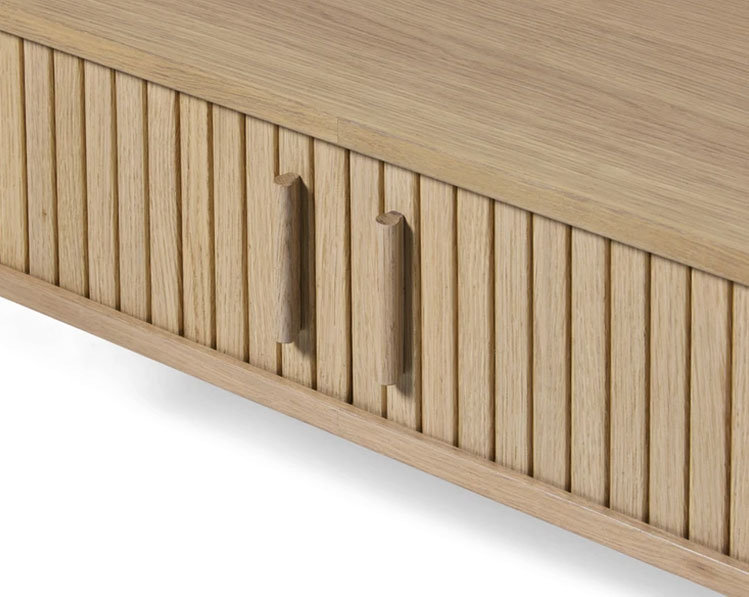 Tarcha Coffee Table with Storage, White Wood