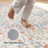 Farmhouse Floral  Area Rug Washable with Non-Slip for Playroom Living Room Bedroom -Pink-1416501203-1414935490