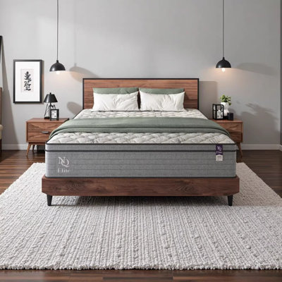 NapQueen Elite Series Machka 12 Inch Twin Size Cooling Gel Memory Foam Hybrid Mattress, CertiPUR-US Certified, Made in USA