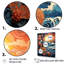 «Ocean Charm Vivid Wood Cut Effect II», reproduction sur toile-97052254-97052249