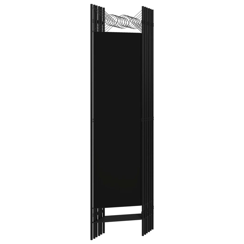 Tati 457.2cm H Folding Room Divider, Black, 6