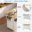Fluted Kitchen Island With Drop Leaf, Power Outlet, Towel Rack, Spice Rack And Open Compartment-1673766758