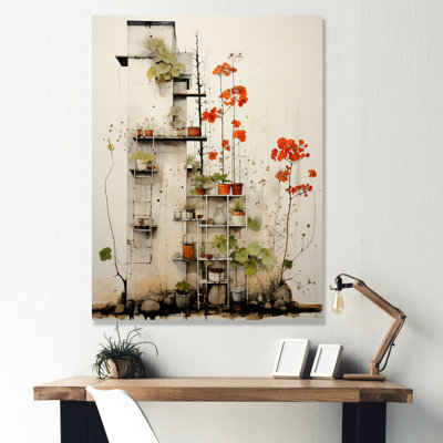Minimalisme botanique Jungle Towers I - art mural tours