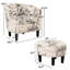 Fauteuil d'appoint de 26 po avec repose-pieds-304421464