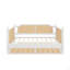 Lit de jour simple en rotin de style traditionnel avec 2 tiroirs pour un espace limité, chambre d'amis, aucun sommier nécessaire