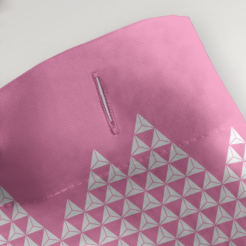 Rideau de douche simple Mountain, Rose