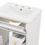 Meuble-lavabo de 24 po avec lavabo, armoire à 3 tiroirs et support de rangement à deux niveaux-1809483679