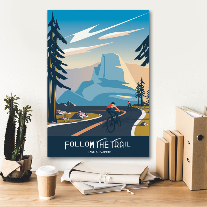 "Epic Graffiti" Follow The Trail "par Omar Escalante, art mural sur toile, H 26 po x l 18 po x P 0,75 po