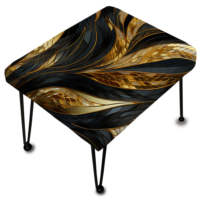 Repose-pieds scintillant Glamour Gaze Sparkling Gold Harmony - marbre