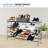 USTECH Shoe Rack-4-Tier Slide-N-Adjust Multi-Position Expandable Metal Non-Slip, DIY Closet Organizer, Pack of 1