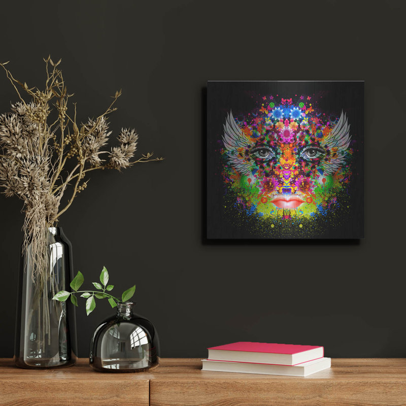 Art mural en métal Trinx «Phoenix»,, H 12 po x l 12 po
