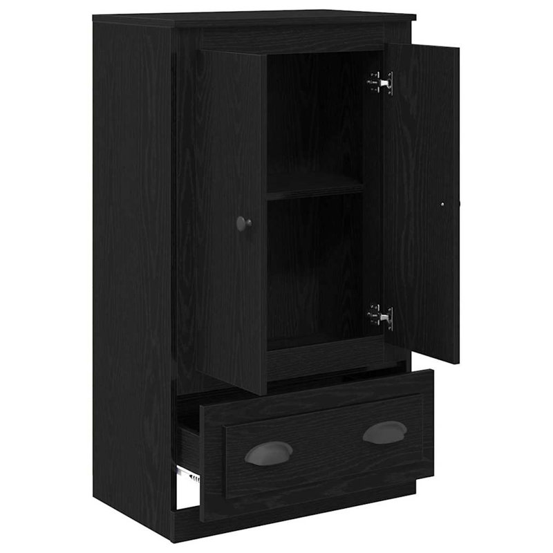 60cm Sideboard, Black Oak