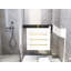 Meuble-lavabo mural de style transitionnel avec tiroirs 24 po Ivanees Blossom