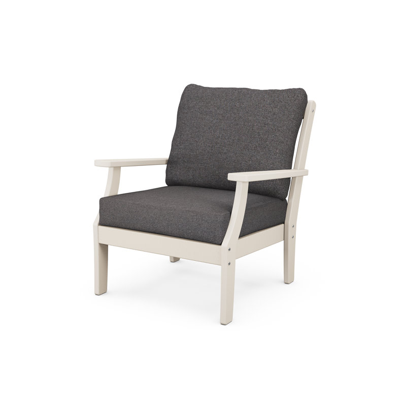 Yacht Club Deep Seating Chair, Sand Castle, Ash Charcoal Revolution®